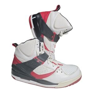 Air Jordan Flight 45 High "White Red Black" (616816-130)